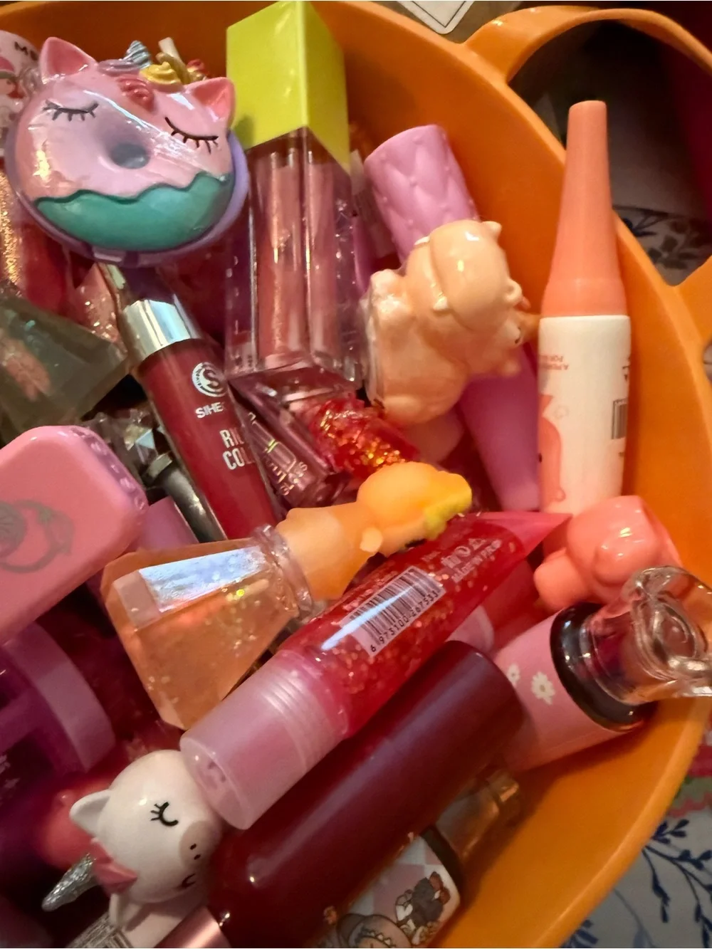 Girls Pink Lip Gloss & Balm Set — Assorted Pink Shades